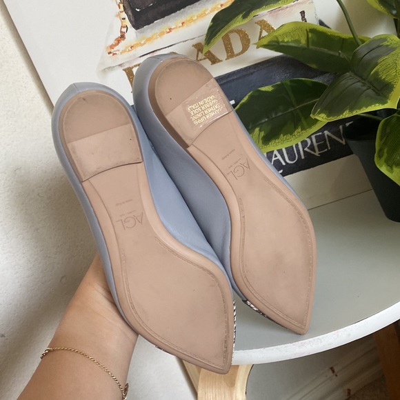 AGL 💙🤍leather Python Snake print Mika cap toe Ballet Flats 💙🤍Size 35.5 - Picture 10 of 16
